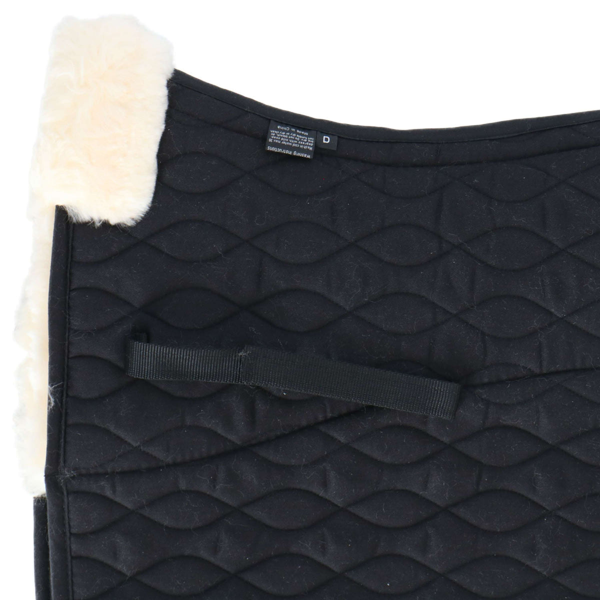 Waldhausen Saddlepad Mailand Sheepskin Dressage Black