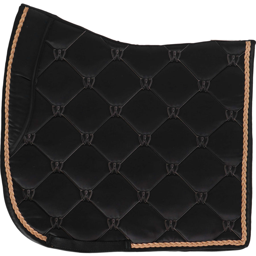 Waldhausen Saddlepad Valencia Dressage Black/Rosegold