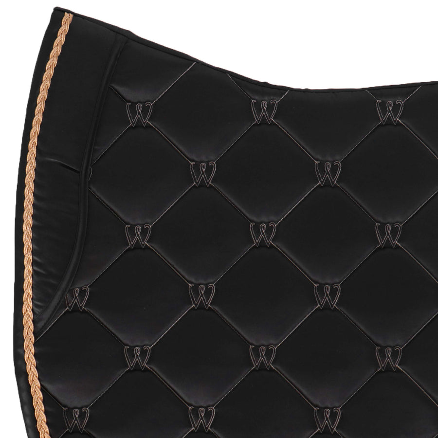 Waldhausen Saddlepad Valencia Dressage Black/Rosegold