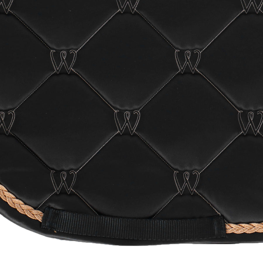 Waldhausen Saddlepad Valencia Dressage Black/Rosegold