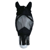 Waldhausen Fly Mask Premium with Ears and Tassels Black