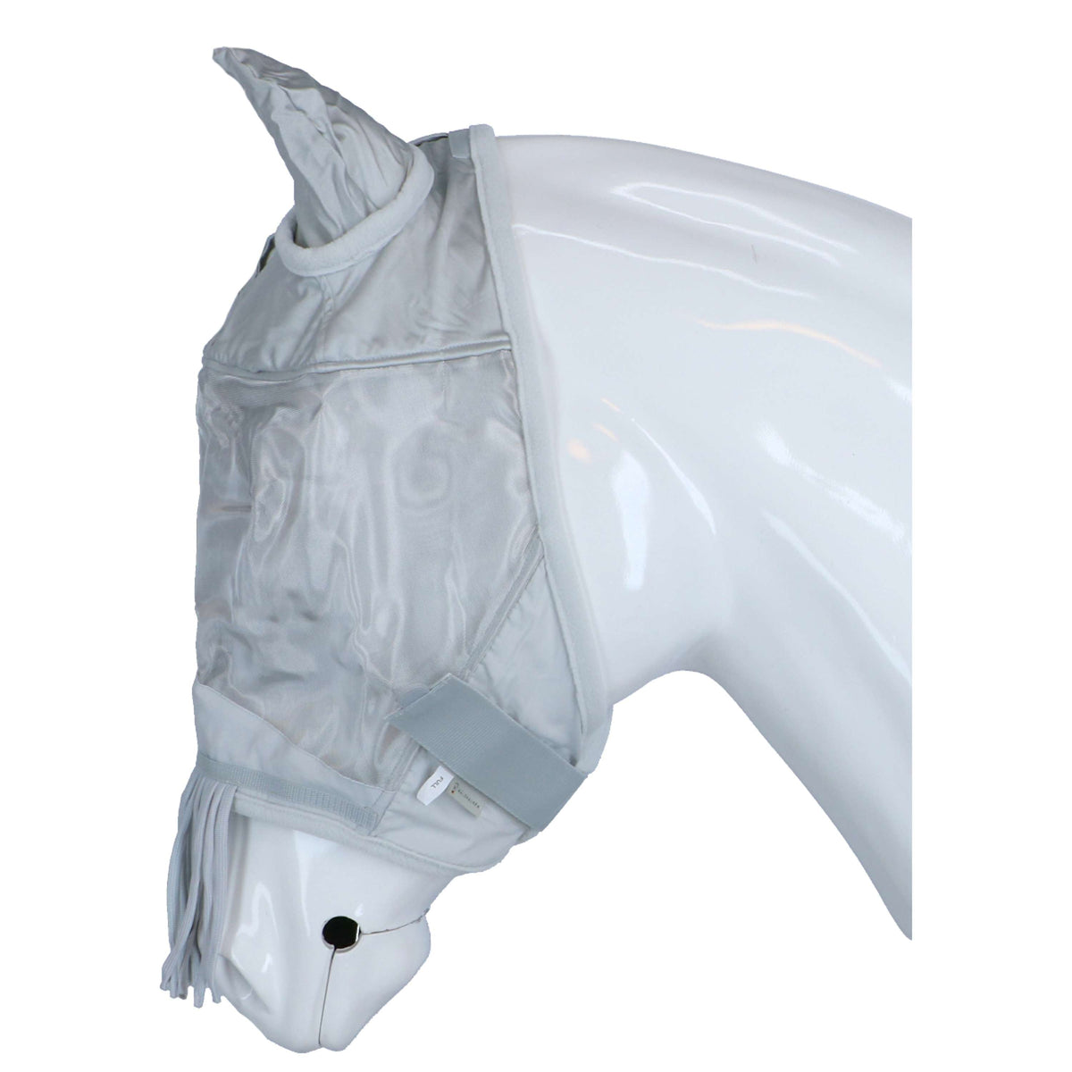 Waldhausen Fly Mask Premium with Ears and Tassels Silver Grey