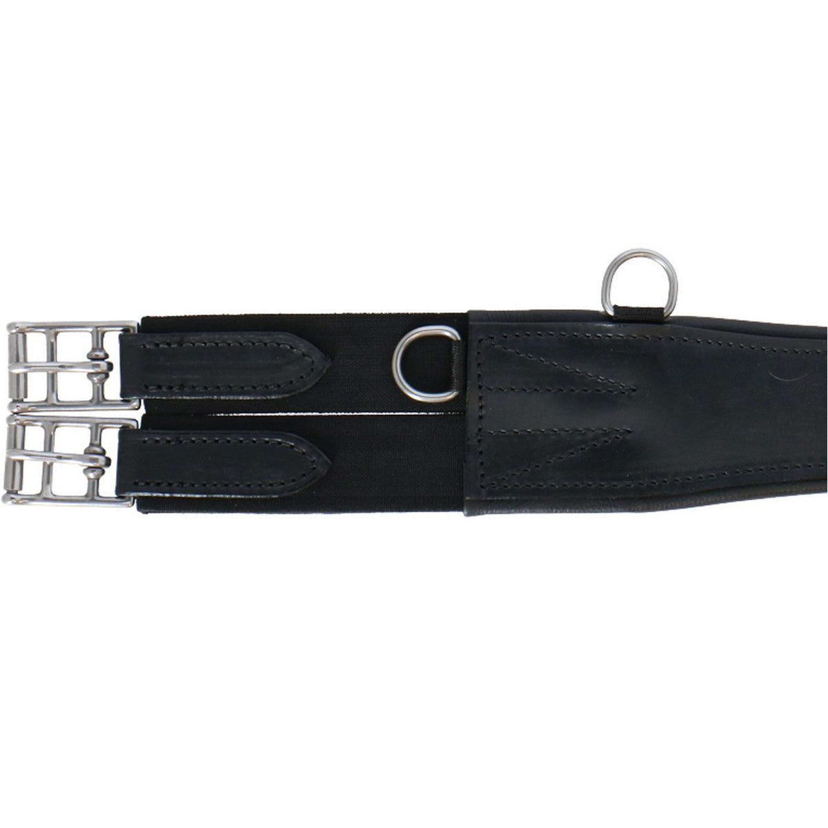 Waldhausen Leather Girth with Ring Black