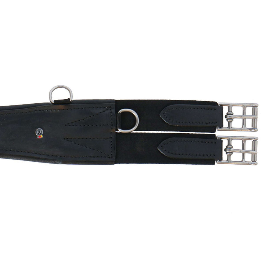 Waldhausen Leather Girth with Ring Black