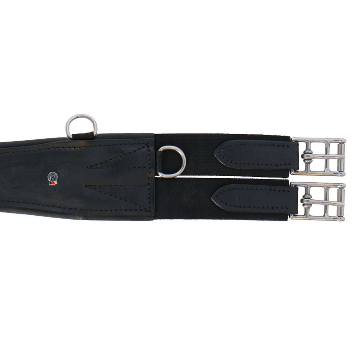 Waldhausen Leather Girth with Ring Black