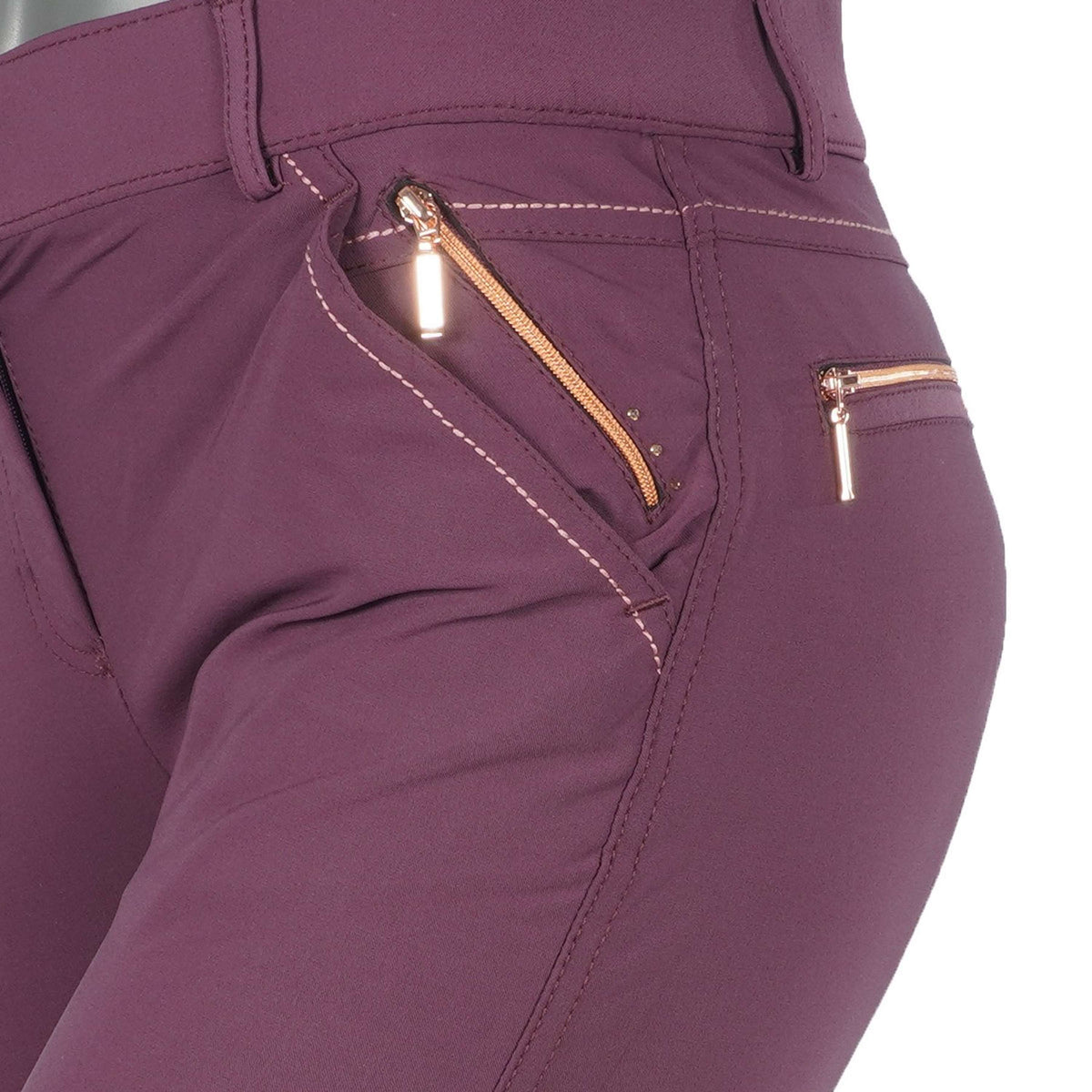 Harry's Horse Breeches Denici Cavalli Maroon Full Grip Bordeaux