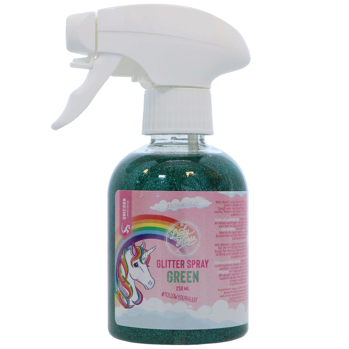 Lucky Horse Glitter Spray Unicorn Turquoise