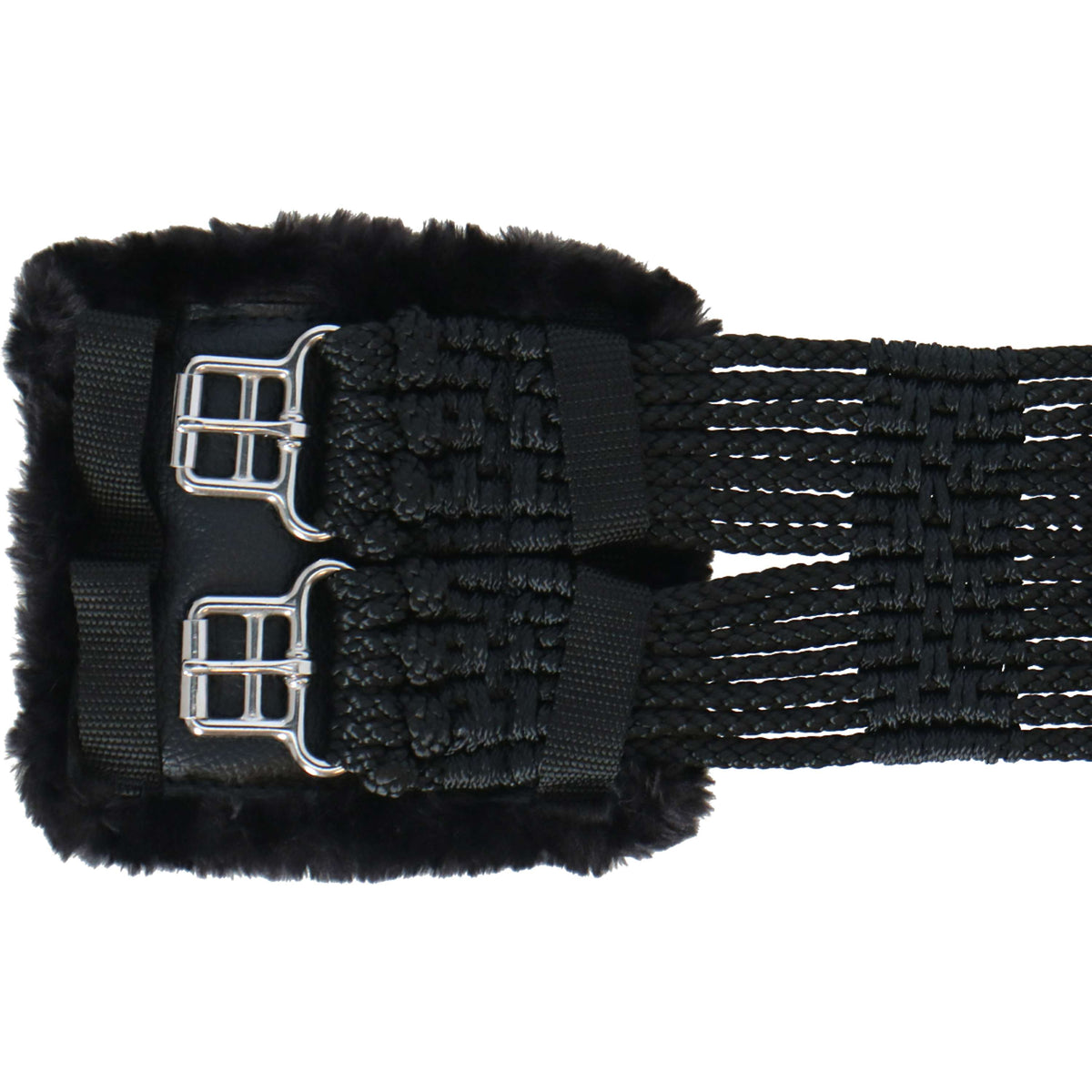 Stübben Cord Girth with Padded Stainless Steel Buckles Black