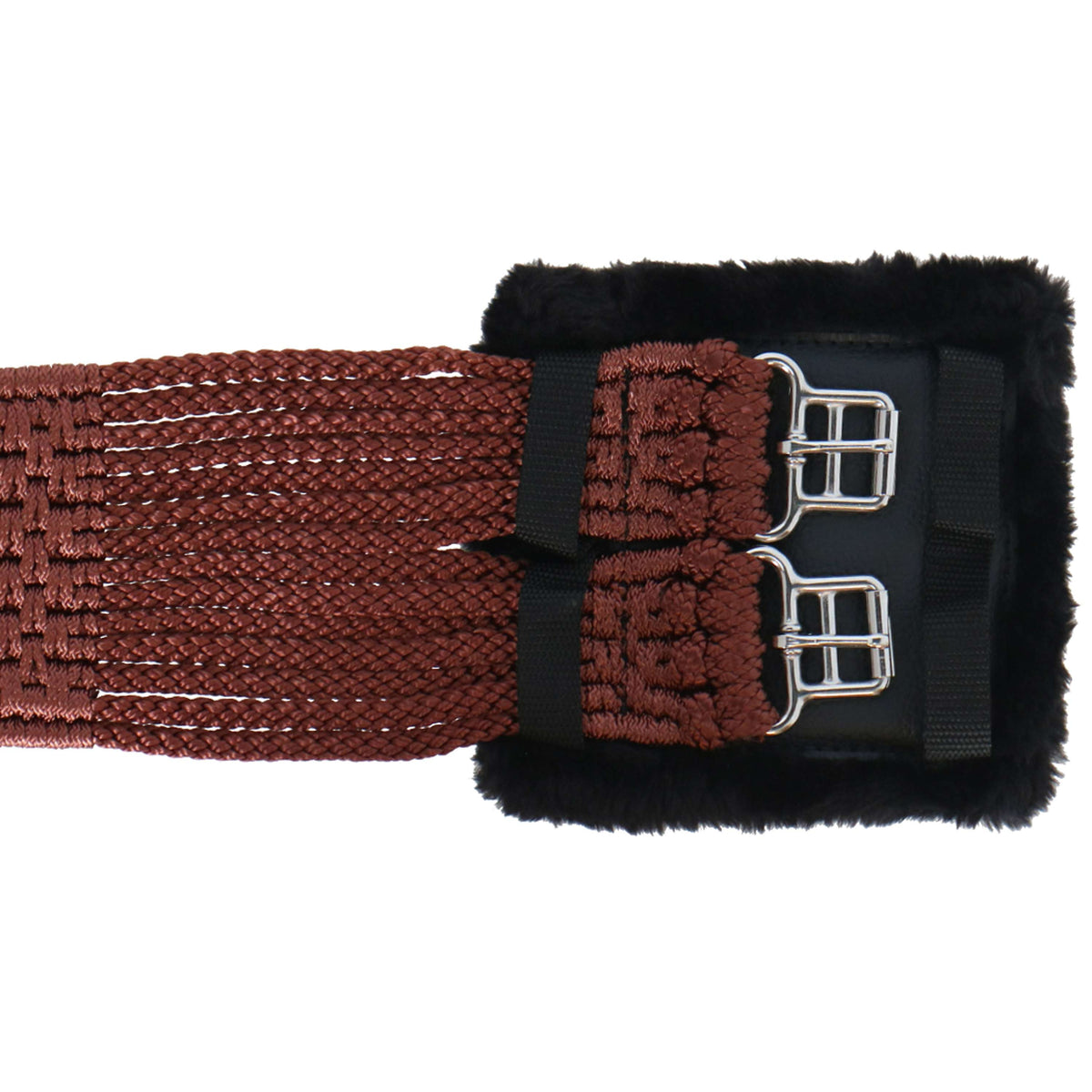 Stübben Cord Girth with Padded Stainless Steel Buckles Brown