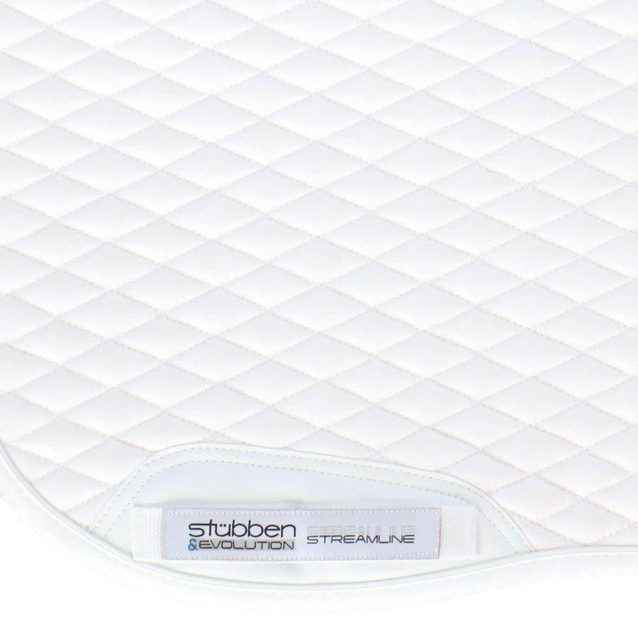 Stübben Saddlepad Streamline Dressage Lambskin White