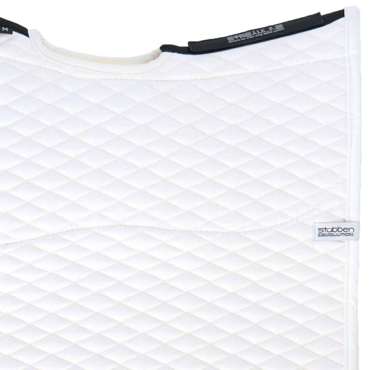 Stübben Saddlepad Streamline Dressage Lambskin White