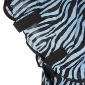 HKM Fly Rug Zebra with a Hood Aqua/Black