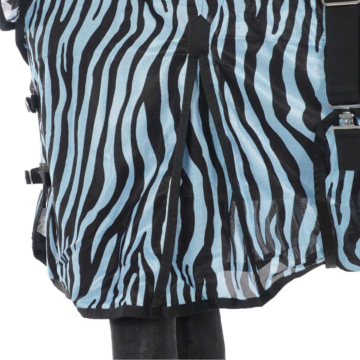 HKM Fly Rug Zebra with a Hood Aqua/Black