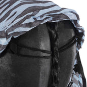 HKM Fly Rug Zebra with a Hood Aqua/Black