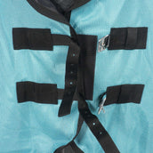 HKM Fly Rug Aqua with a Hood Aqua