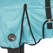 HKM Fly Rug Aqua with a Hood Aqua