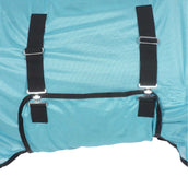 HKM Fly Rug Aqua with a Hood Aqua