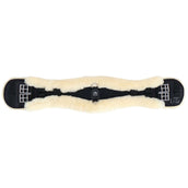 Werner Christ Dressage Girth Anatomic with Fur Black/Natural