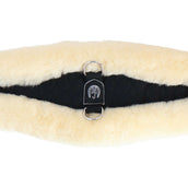 Werner Christ Dressage Girth Anatomic with Fur Black/Natural