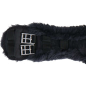 Werner Christ Dressage Girth Anatomic with Fur Black/Anthracite