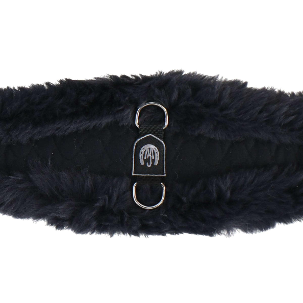 Werner Christ Dressage Girth Anatomic with Fur Black/Anthracite