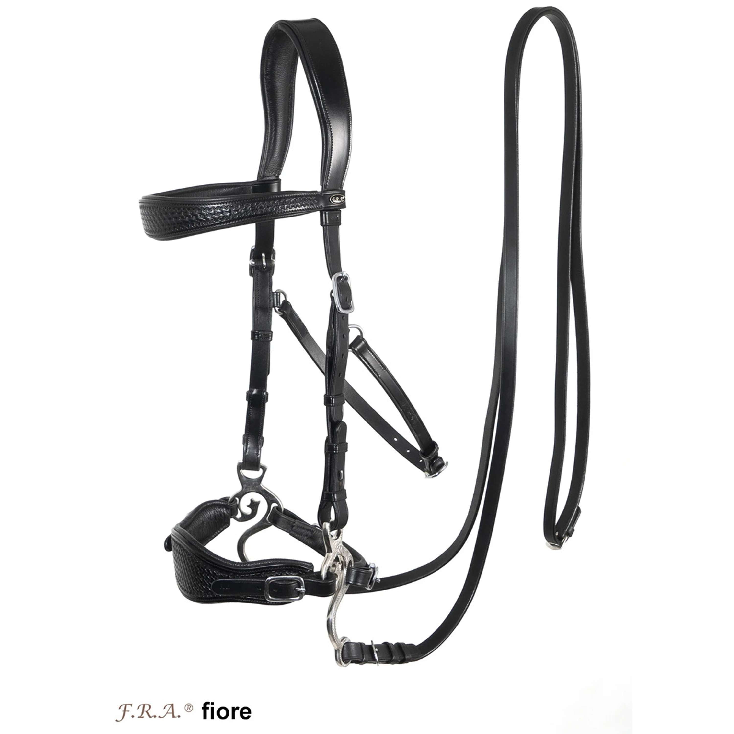 F.R.A. Bitless Bridle Fiore with Cheeks Black