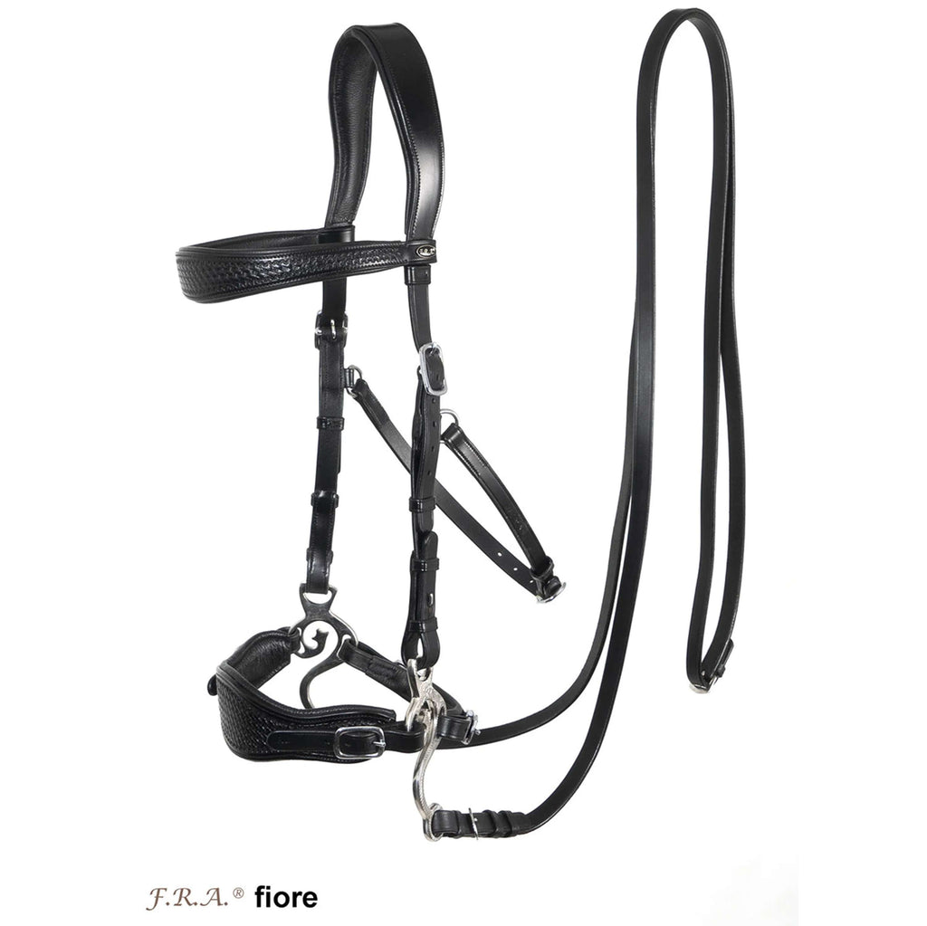 F.R.A. Bitless Bridle Fiore with Cheeks Havana