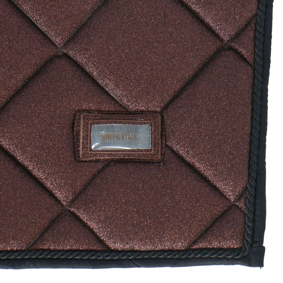 HB Saddlepad Mahonie Glitter Dressage Mahogany