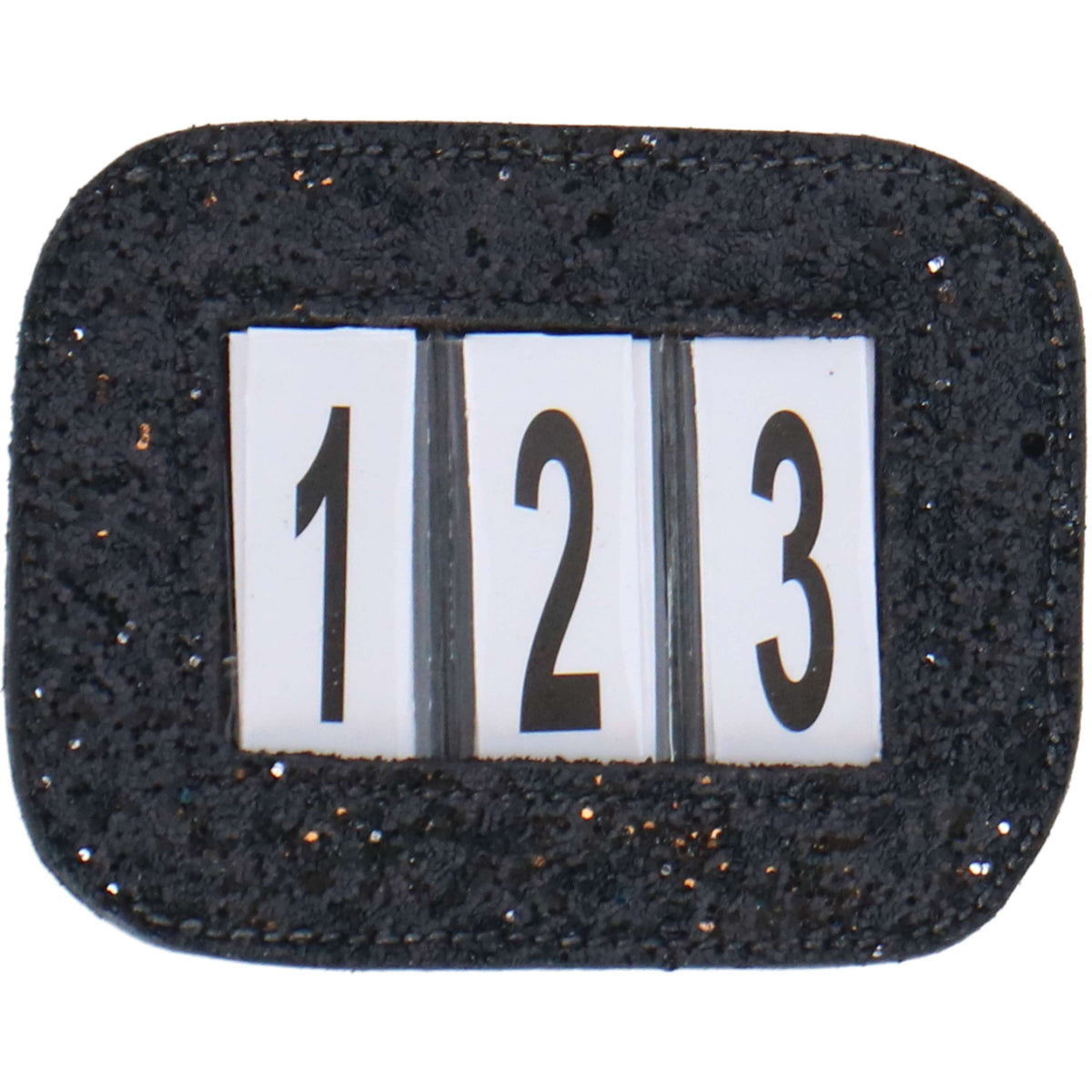 HB Starting Number Glitter Black