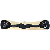 Catago Dressage Girth Faux Fur Black