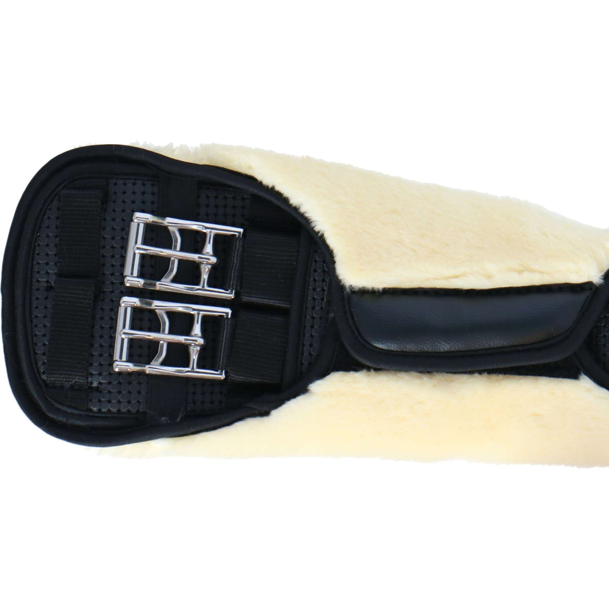 Catago Dressage Girth Faux Fur Black