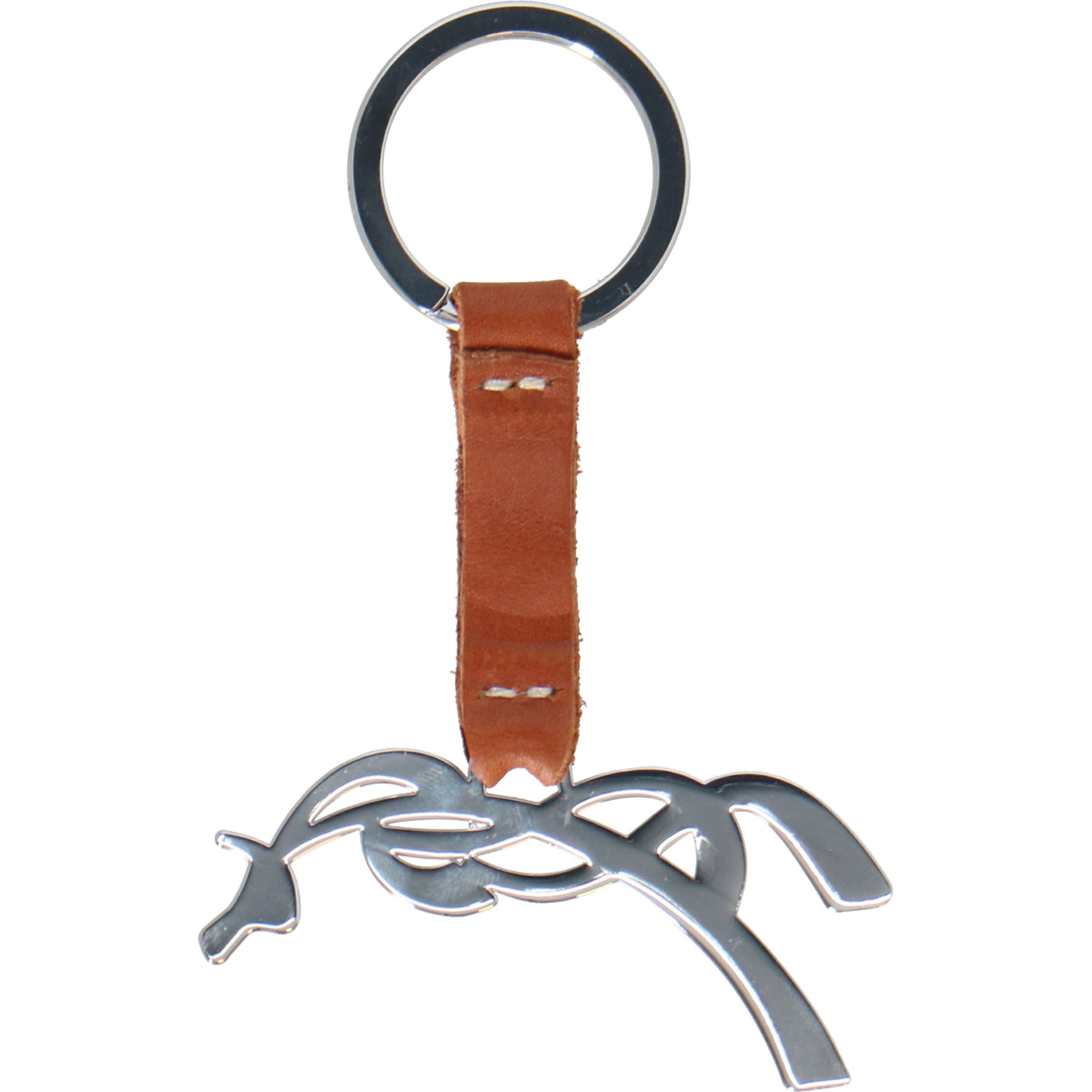 Pénélope Keychain Cognac/Silver