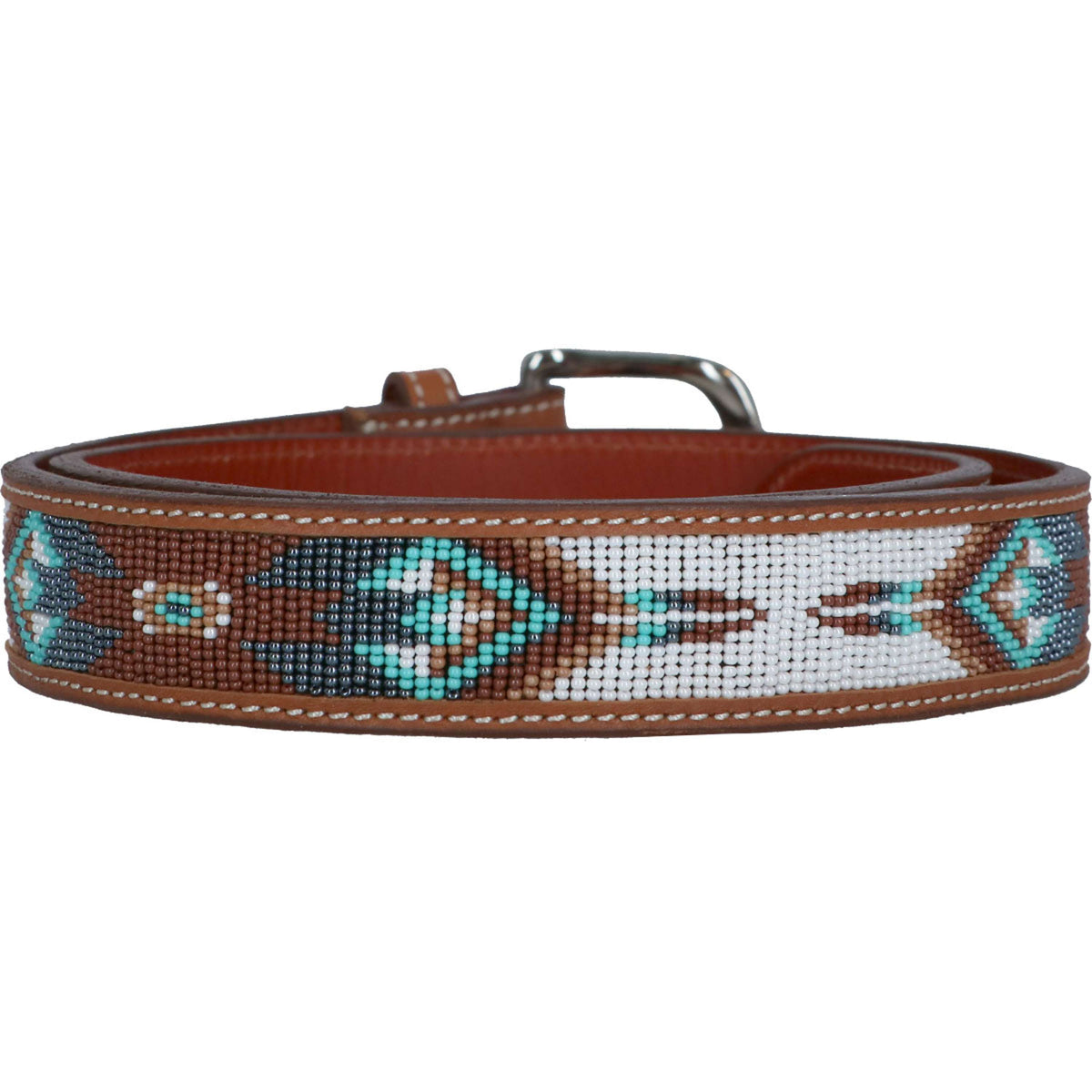 Pénélope Belt Pearl Cognac/Turquoise