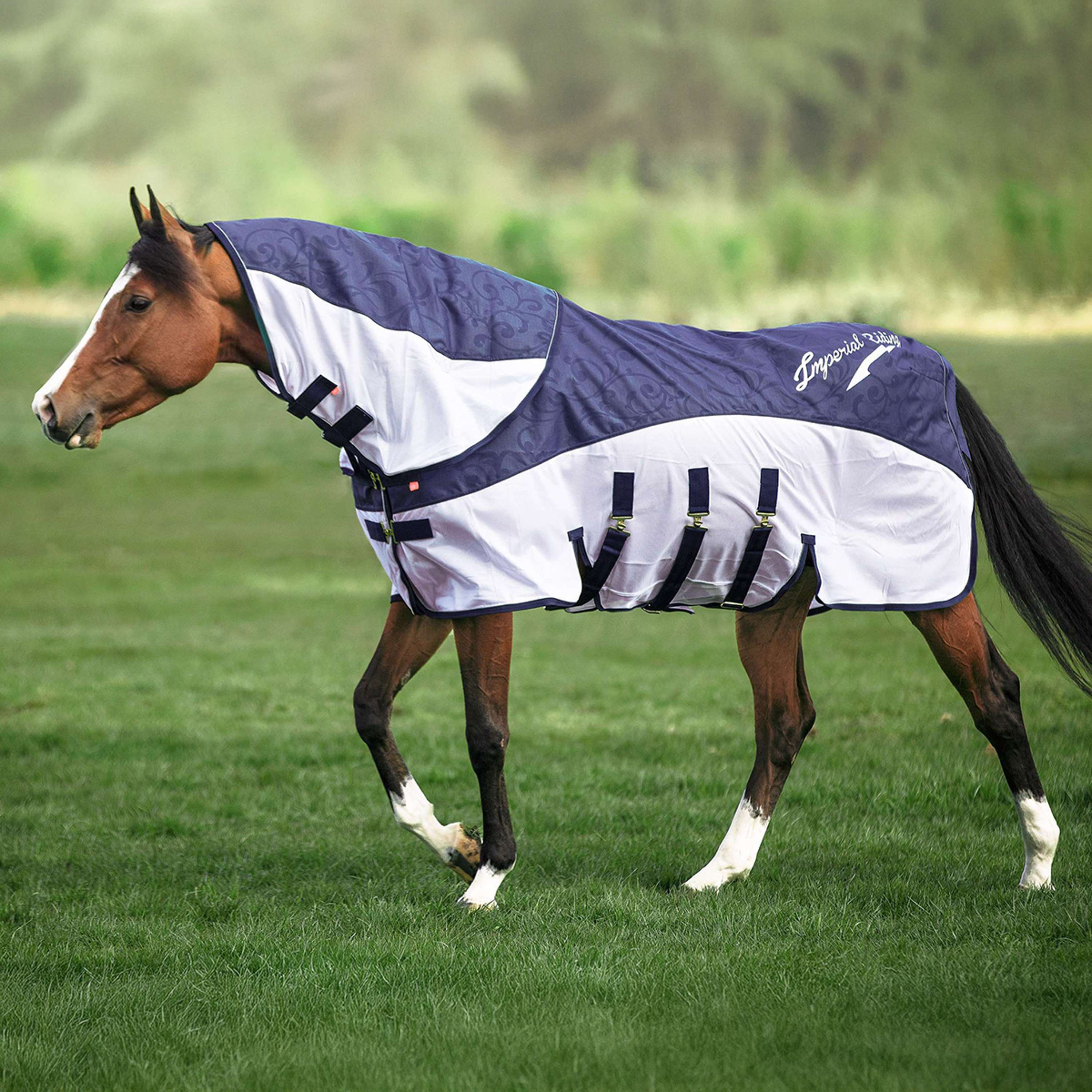 Imperial Riding Fly and Rain Blanket IRHSuper-Dry Navy