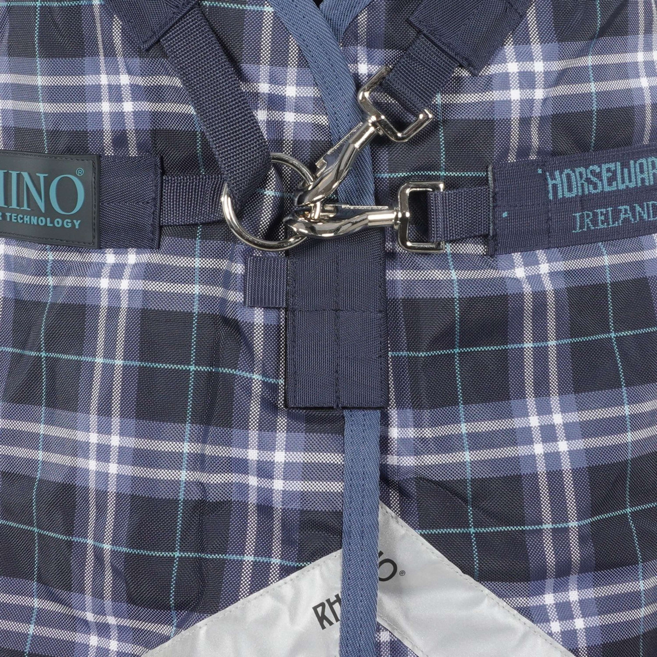 Rhino Plus Turnout Lite 0g Navy Check/Indigo Rhino Plus Turnout Lite 0g Navy Check/Indigo