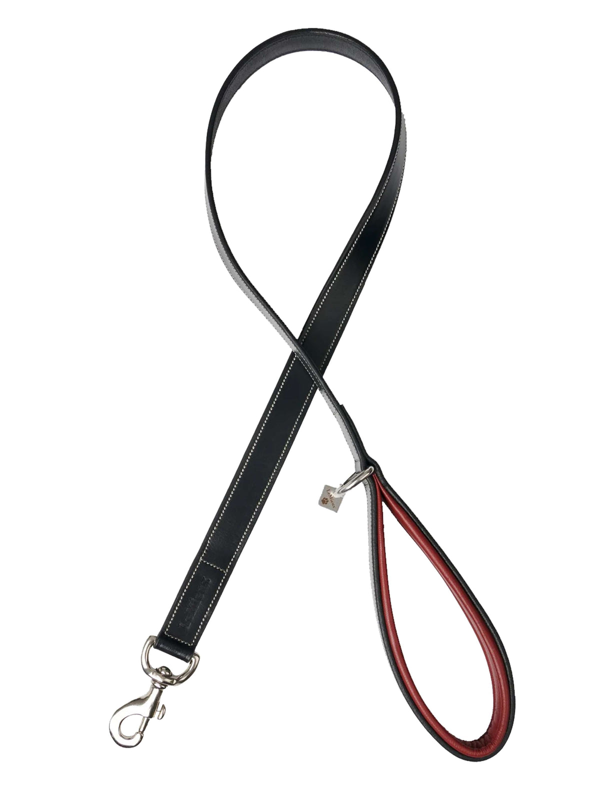 LeMieux Dog Leash Windsor Padded Black/Burgundy