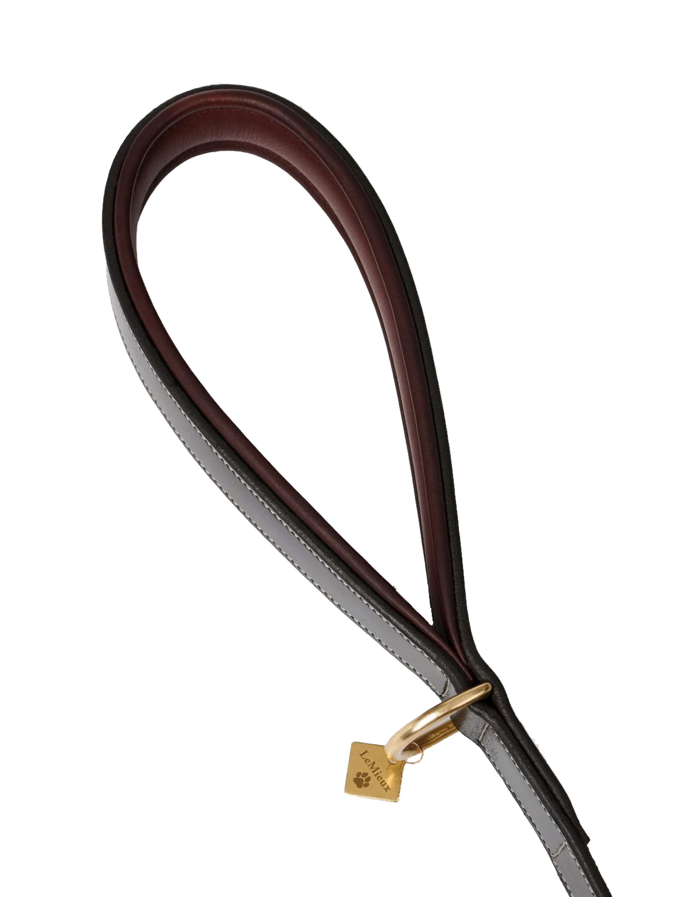 LeMieux Dog Leash Windsor Padded Brown