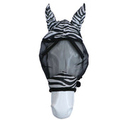 RugBe by Covalliero Fly Mask with Ear Protection Black Zebra