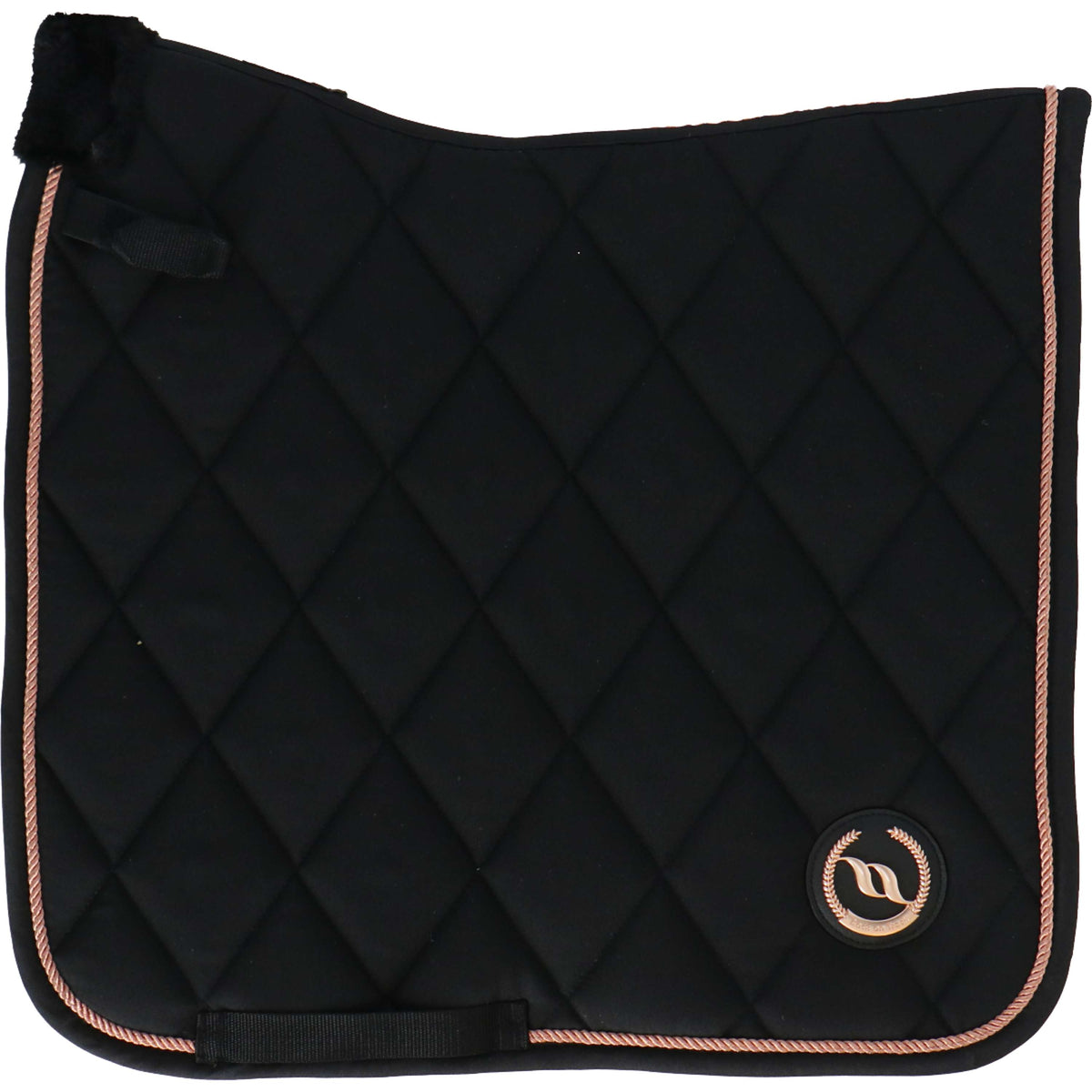 Back on Track Saddlepad Haze Dressage Black/Rose gold