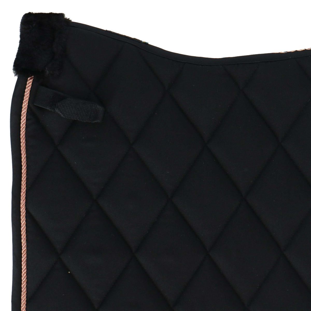 Back on Track Saddlepad Haze Dressage Black/Rose gold