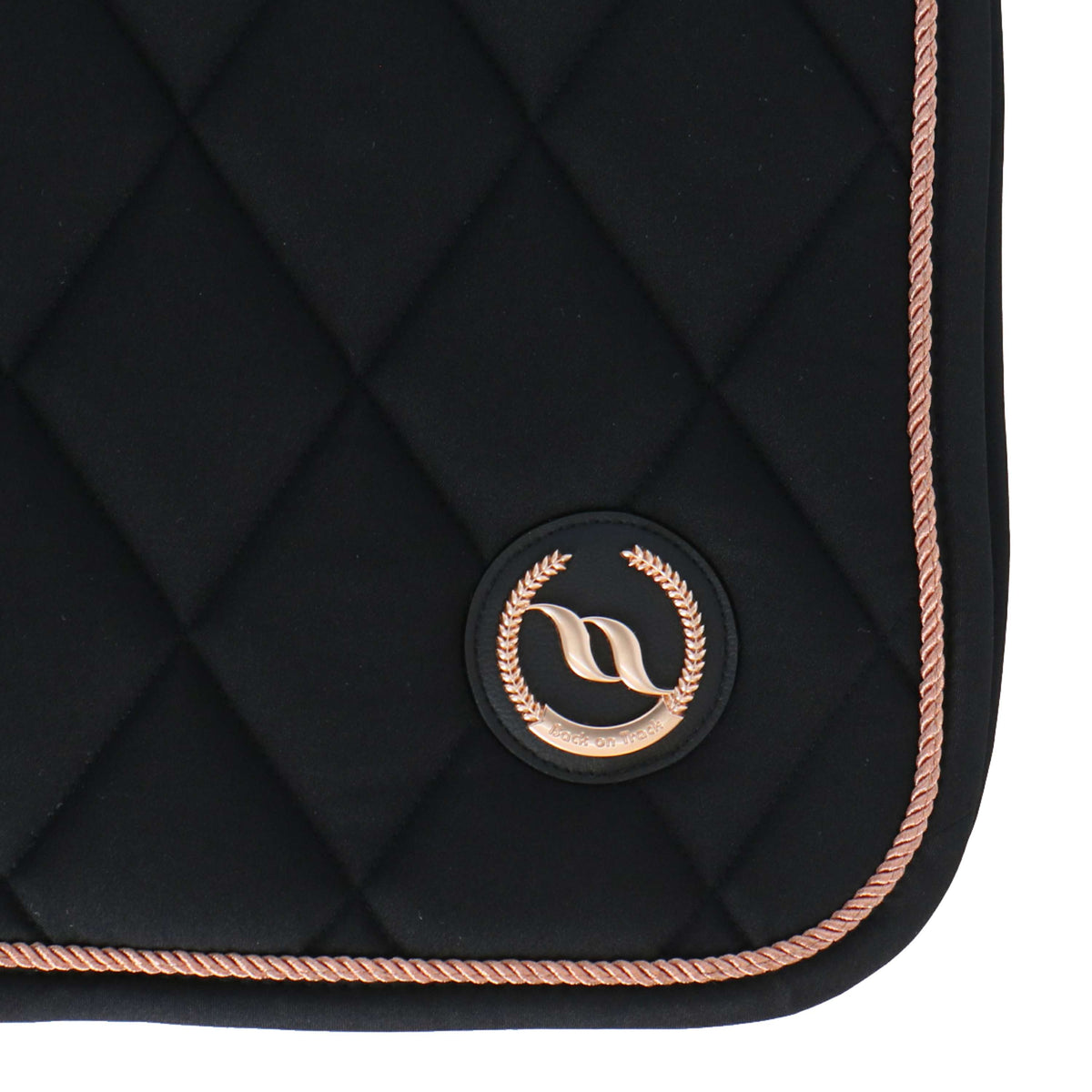 Back on Track Saddlepad Haze Dressage Black/Rose gold