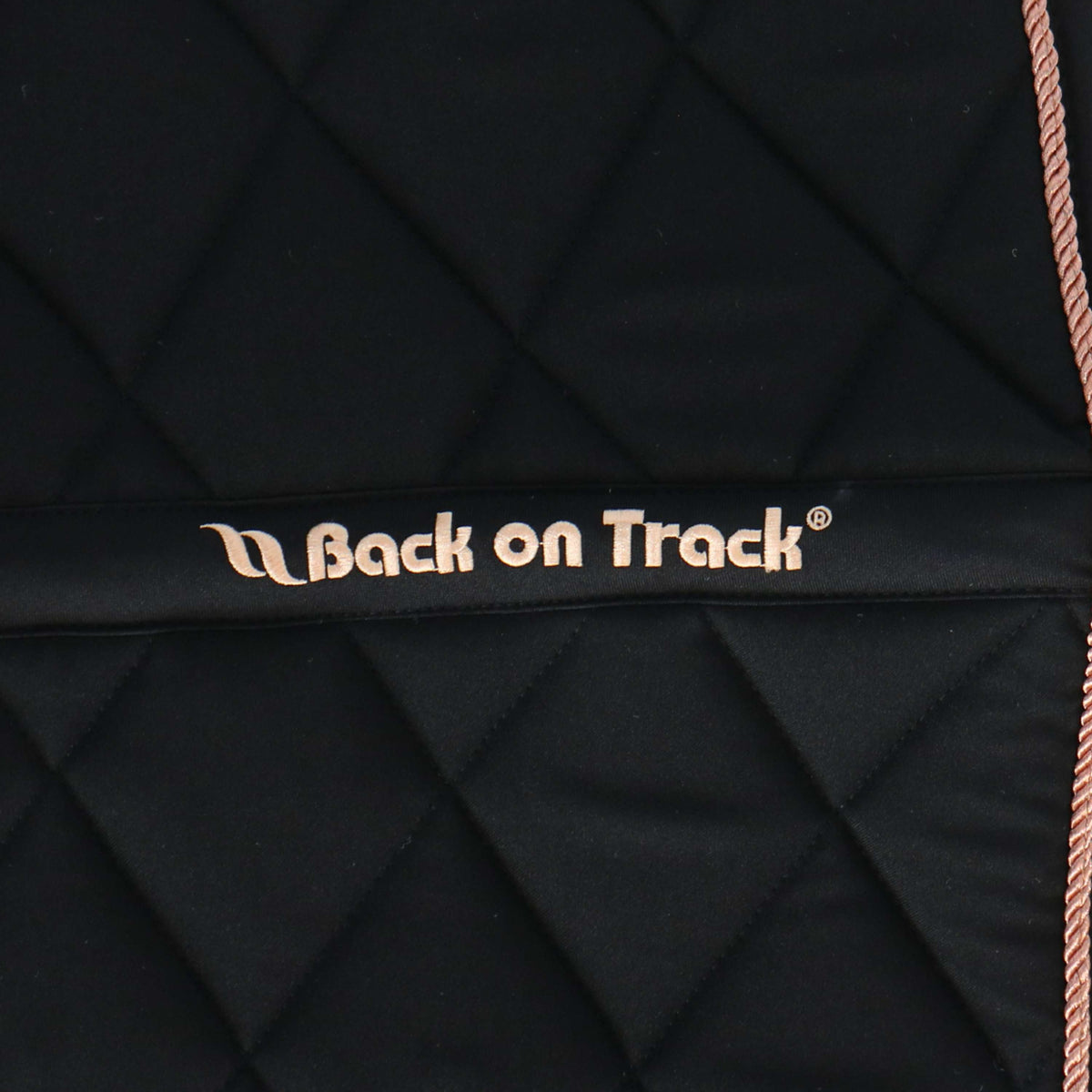 Back on Track Saddlepad Haze Dressage Black/Rose gold