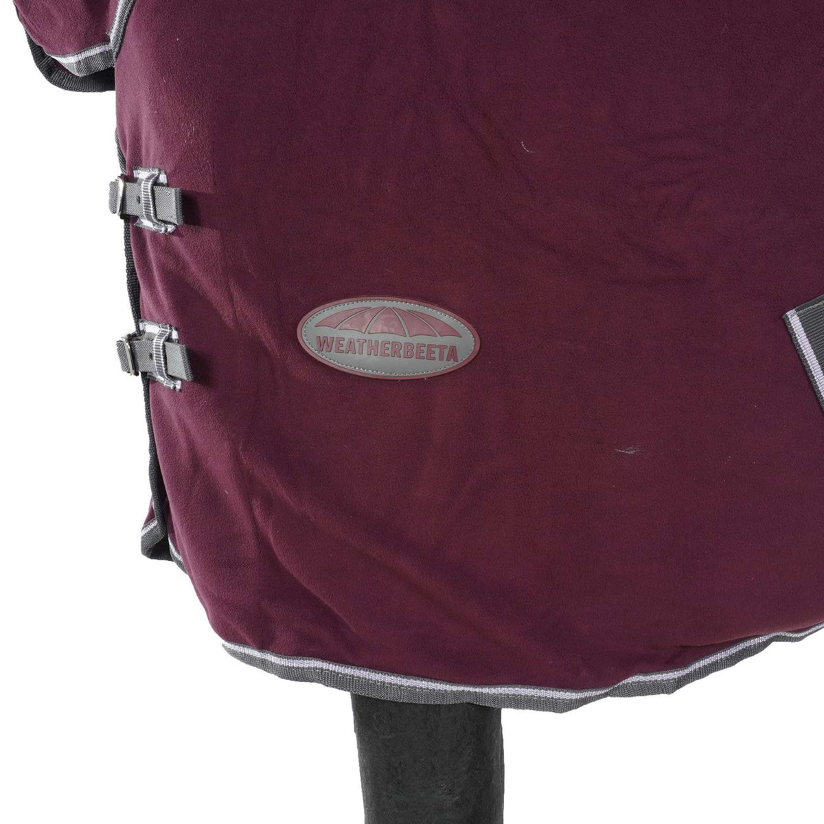 Weatherbeeta Fleece Rug Cooler Combo Neck Maroon/Grey/White