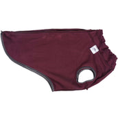 Weatherbeeta Dog Coat Comfitec Fleece Zip Maroon/Grey