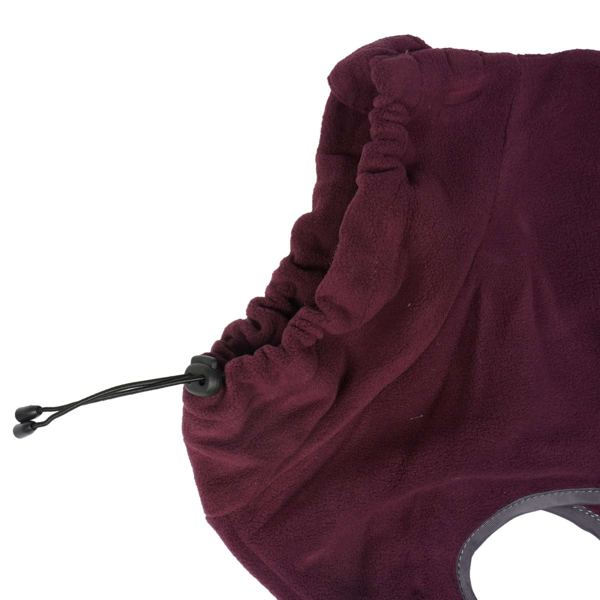 Weatherbeeta Dog Coat Comfitec Fleece Zip Maroon/Grey