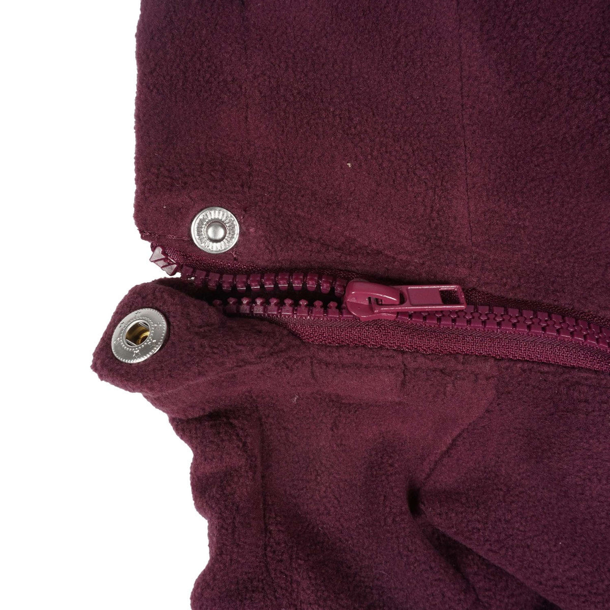 Weatherbeeta Dog Coat Comfitec Fleece Zip Maroon/Grey