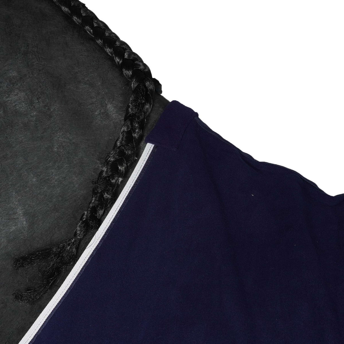 Saxon Fleece Rug Standard Neck Navy/White