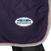 Weatherbeeta Exercise Rug Essential Fleece Lined Quarter Navy/Silver/Red