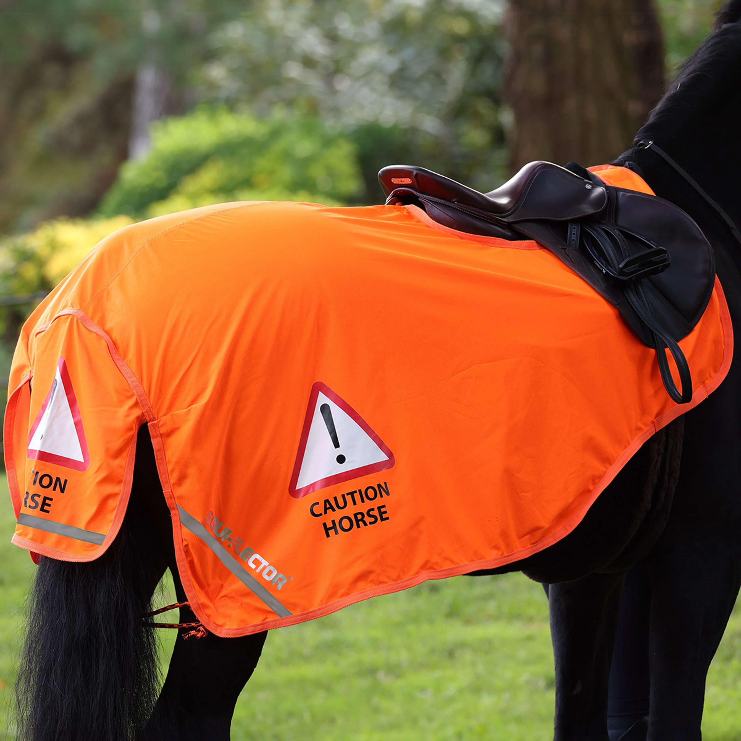 Equi-Flector by Shires Exercise Rug Mesh Reflective Orange
