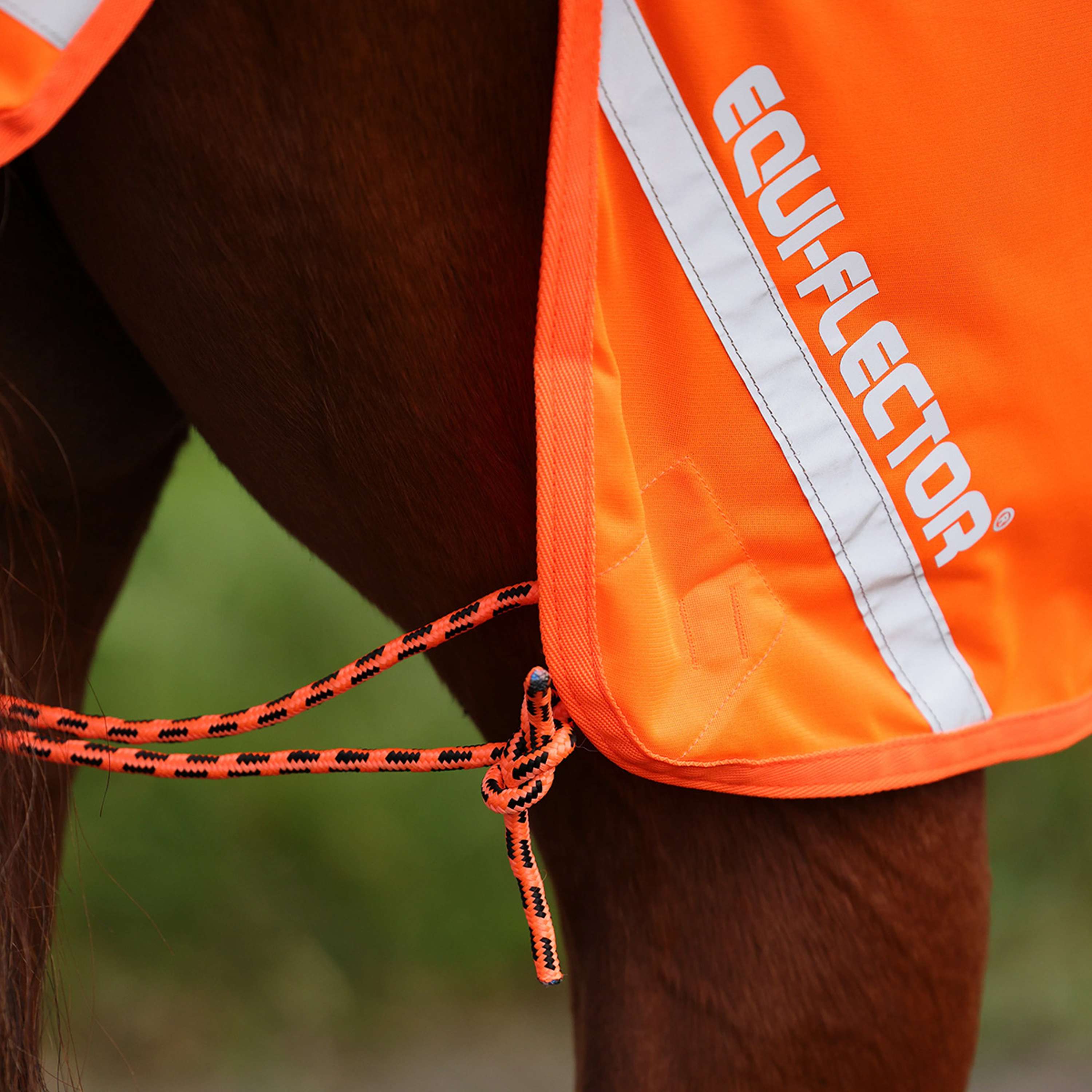 Equi-Flector by Shires Exercise Rug Mesh Reflective Orange